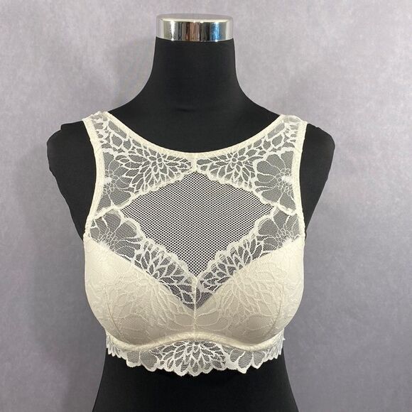 EUC! PINK by Victoria's Secret lace
bralette w/ padding & underwire - Small - Picture 1 of 7